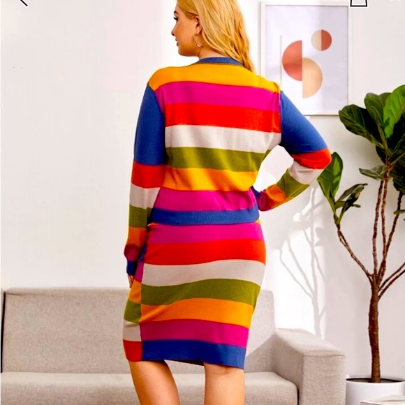 Multi-color Two piece sweater set NWOT! - Picture 3 of 6